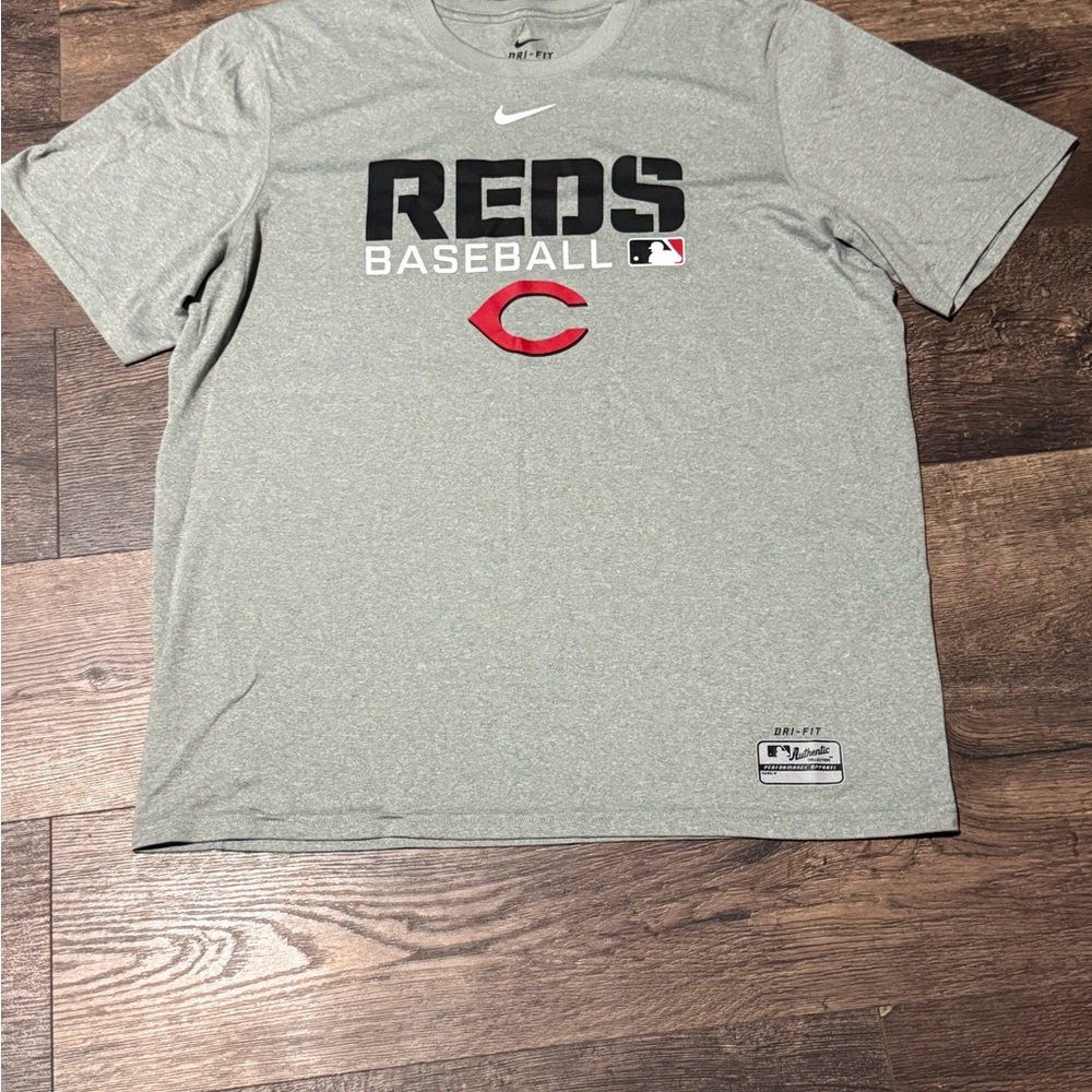 Nike Cincinnati Reds gray Large Baseball Tee